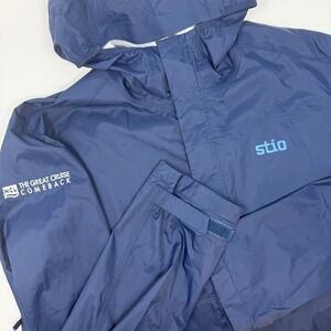 Stio Rollick Mens‎ Blue Hooded Lightweight Jacket NCL Great Cruise Comeback XL